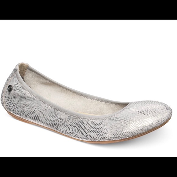 hush puppies silver shoes